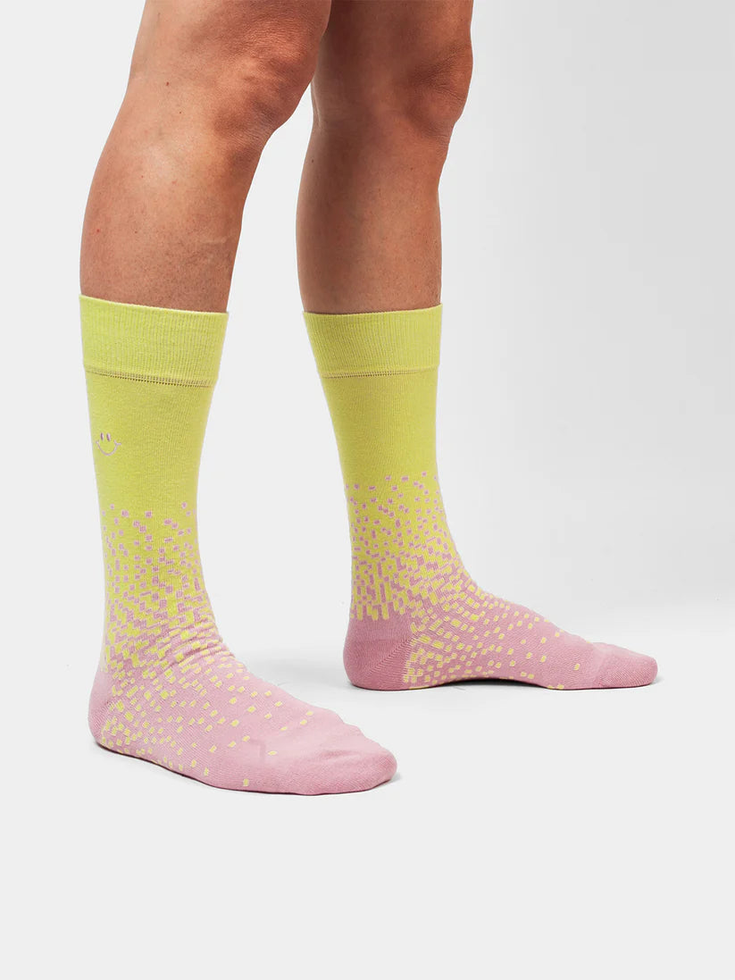 ADULT Printed Socks | "GRANULAR SMILES"