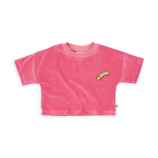 Velour T-Shirt | PINK