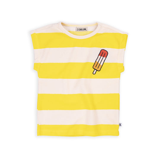 Frottee Tanktop | YELLOW STRIPES | POPSICLE