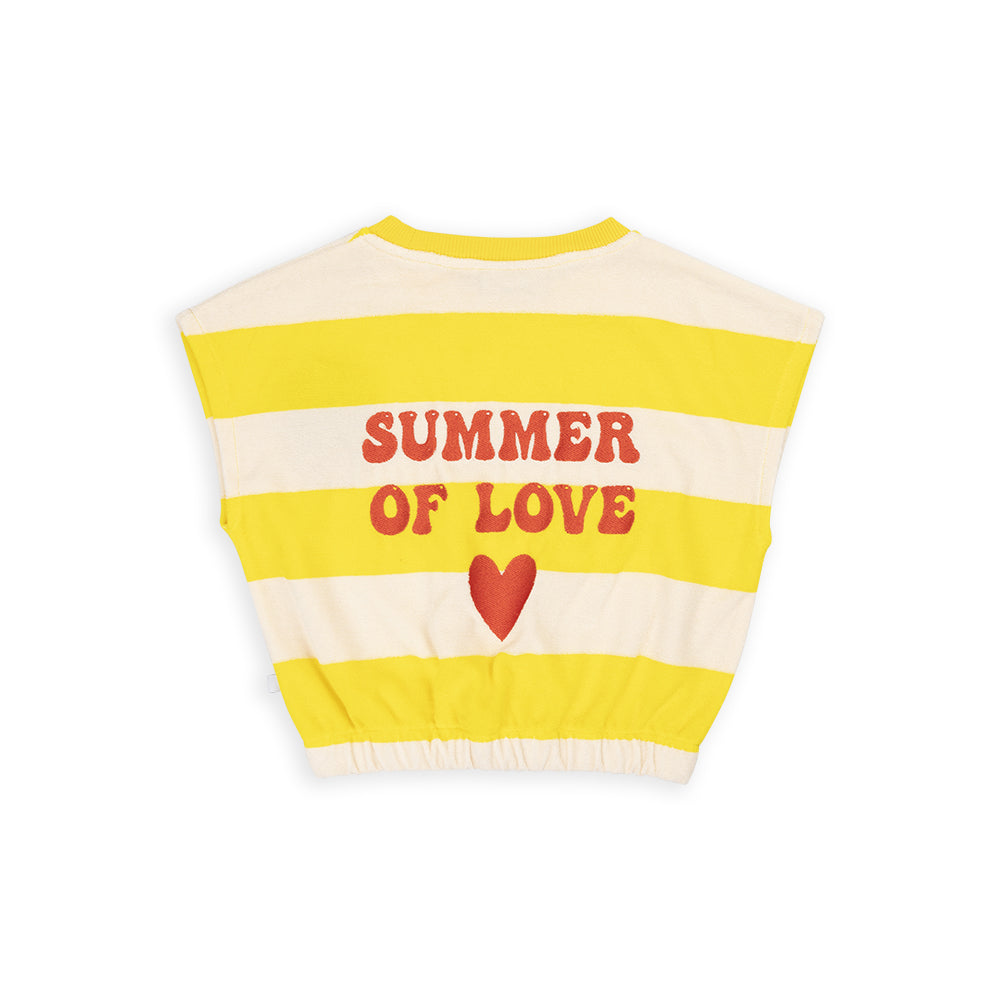 Frottee Top | YELLOW STRIPES
