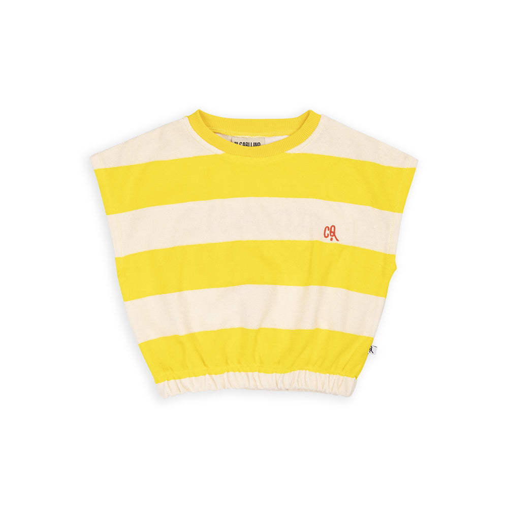 Frottee Top | YELLOW STRIPES