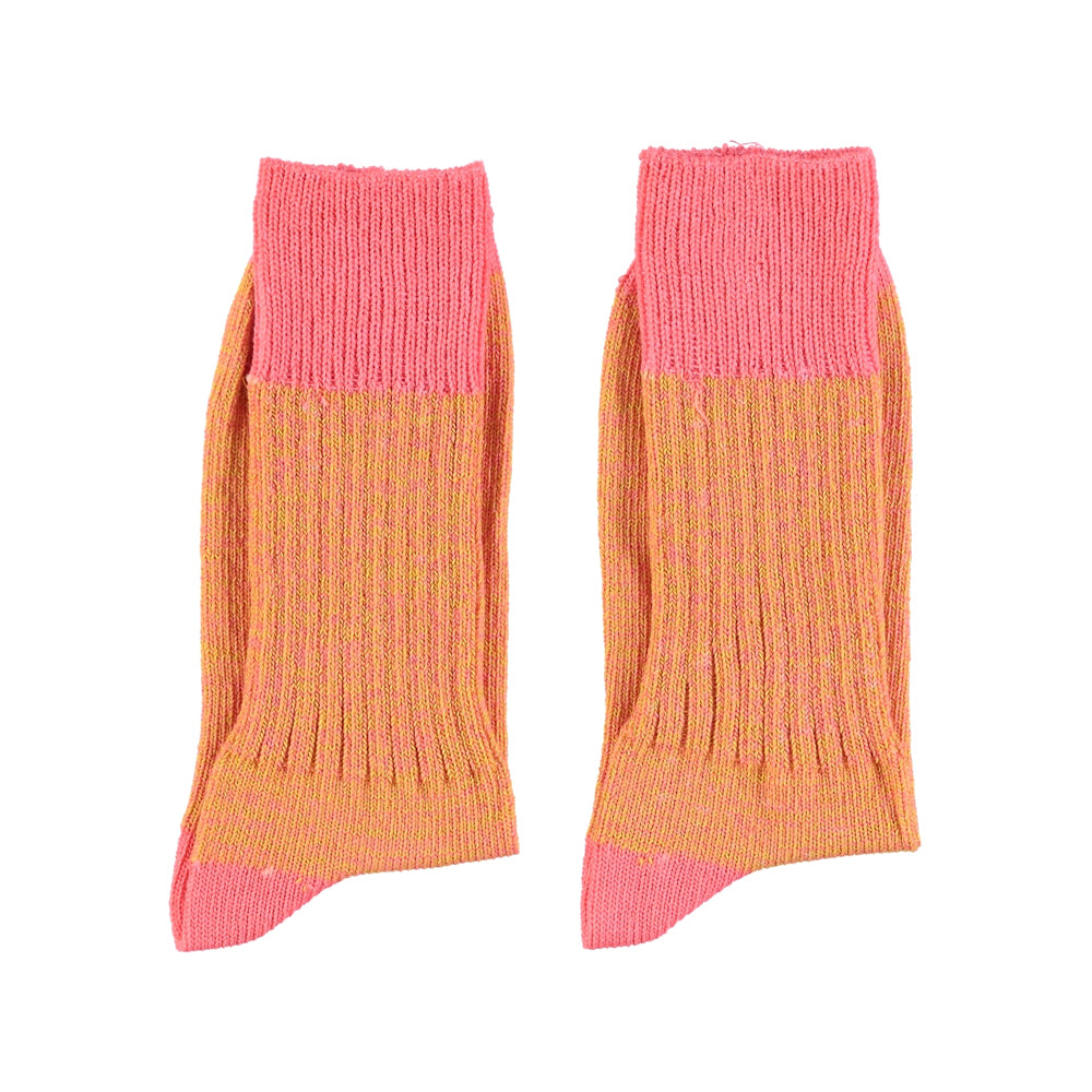 Melange Socks | ORANGE & PINK