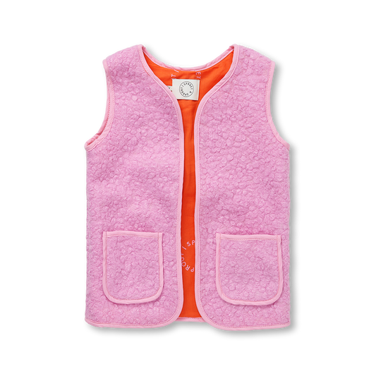 Teddy Gilet / Vest | PURPLE PINK