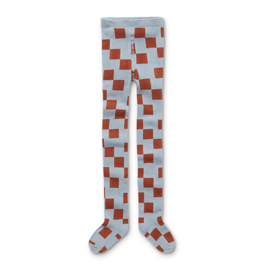 Strumpfhose " Blocks" | ICE BLUE