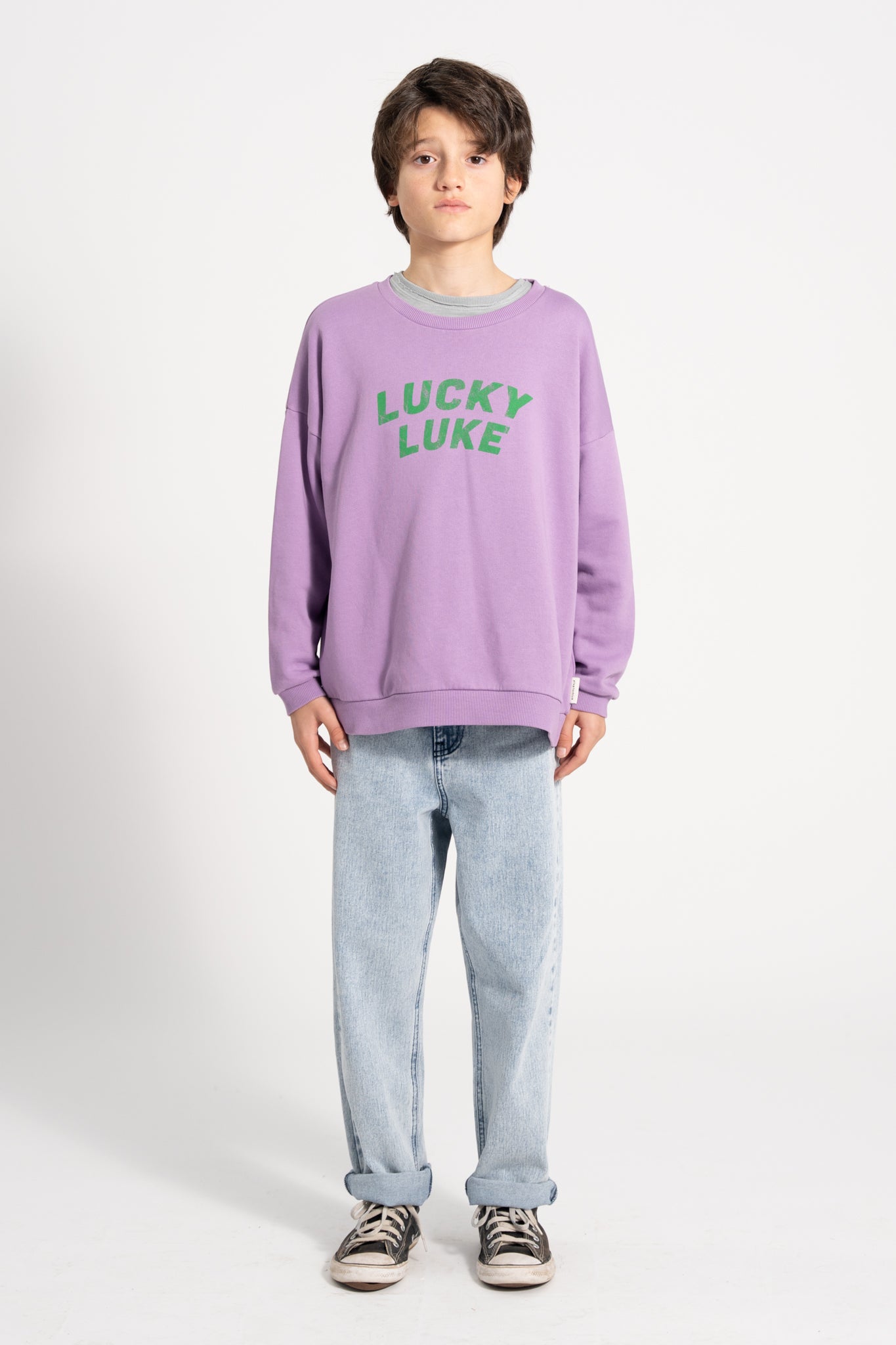 Sweatshirt | MAUVE LUCKY LUKE PRINT