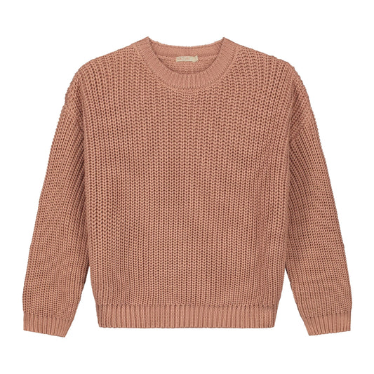 MOM Chunky Knitted Sweater | BLUSH