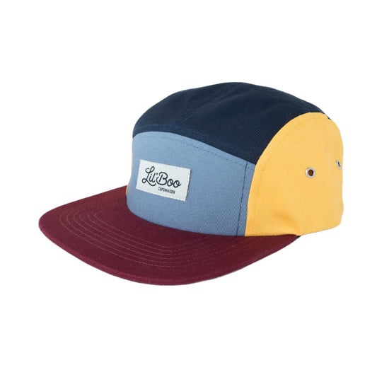 Block 5-Panel Cappy | Burgundy/Dusty Blue