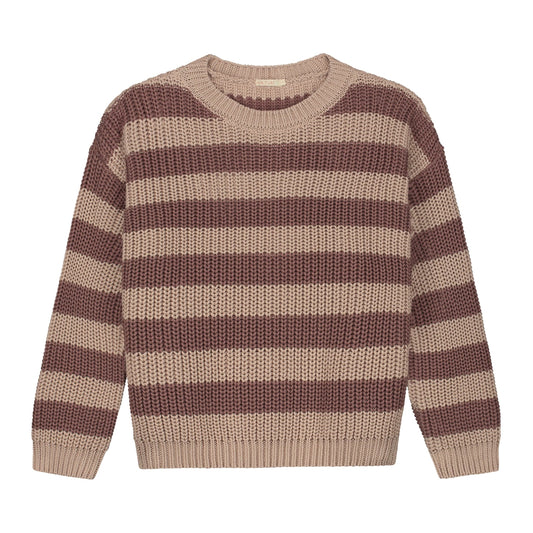 MOM Chunky Knitted Sweater | DUST STRIPES