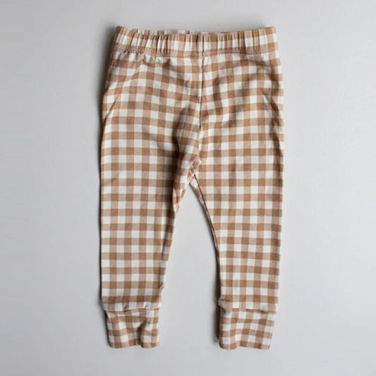The Gingham Leggings | Camel