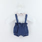 Pre-loved Baby Bodysuit &amp; Short Dungarees Set (1M)