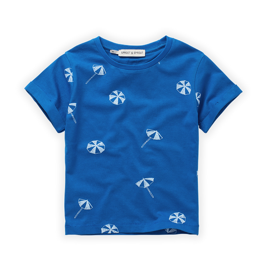 T-Shirt "Umbrella Print" | AZZURRA BLUE