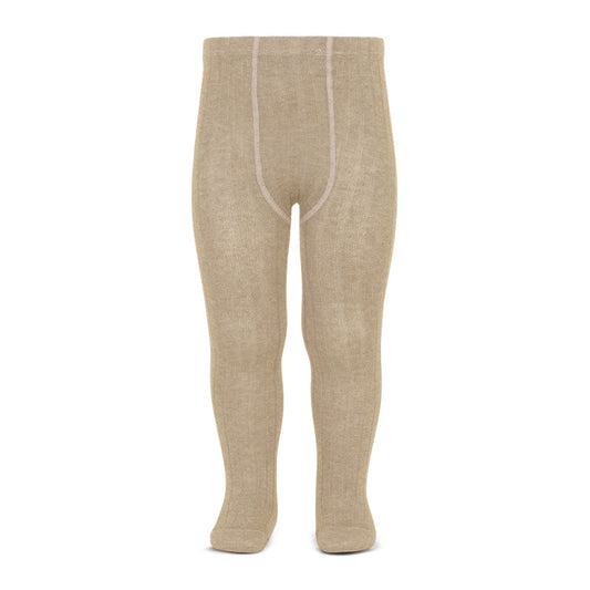 Ribbed Strumpfhose | Beige #316