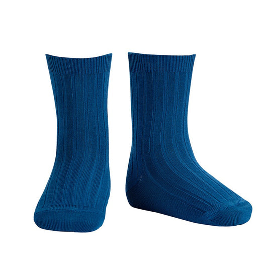 Ribbed Socks - Atlantic Blue