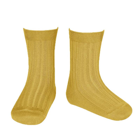 Ribbed Socks - Mustard