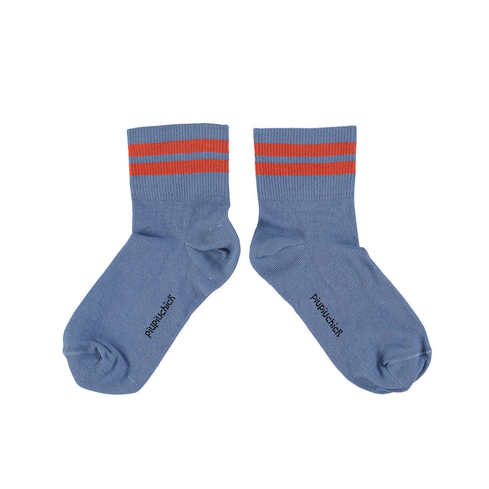 Socks | Blue & Orange Stripes